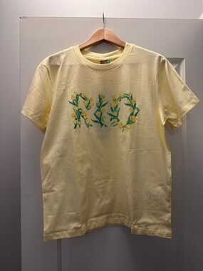 Yellow Floral 'NYC' Graphic Tee